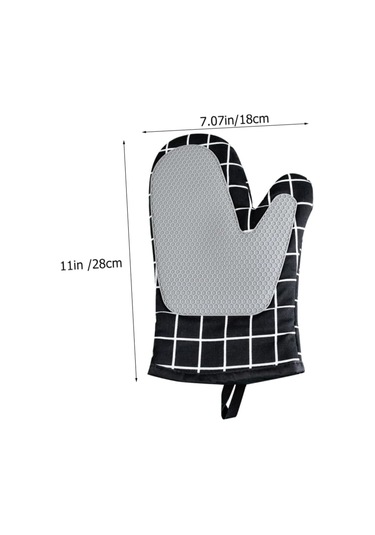 1 Çift Fırın Eldiveni Isıya Dayanıklı Mutfak Eldiveni Diğer