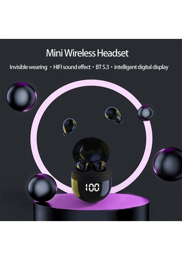 Agoodshop Sk18 Superbass Kablosuz Tws Bluetooth Kulaklık - Ipx5 Su Geçirmez, Hd Ses, Led Ekran