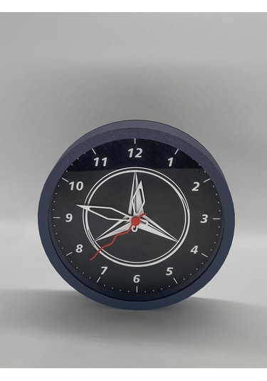 Mercedes Temalı, Siyah Kasa, Modern Duvar Saati Siyah