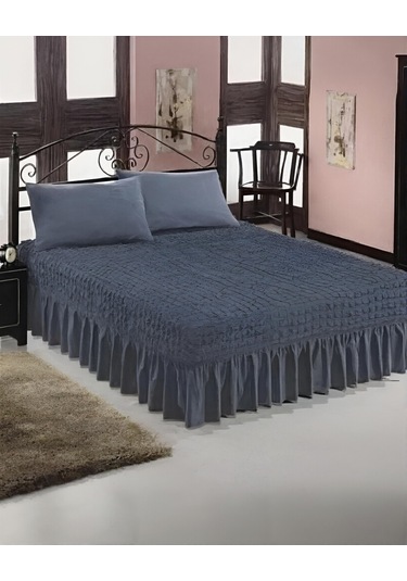 Bürümcük Etekli Çarşaf Yatak Örtüsü Lastikli 1 Adet  Antarsit