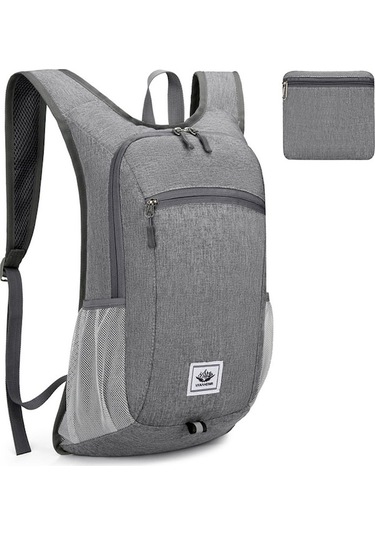Hafif Çok Amaçlı Folding Sırt Çantası Outdoor Yürüyüş Seyahat Spor Sırt Çantası Gri 628 Açık Gri Açık Gri