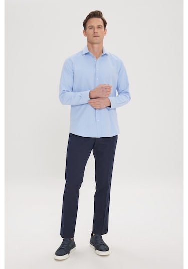 Ac&Co / Altınyıldız Classics Slim Fit Dar Kesim Klasik Yan Cep Erkek Pantolon - Lacivert