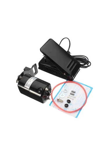 Ev Tipi Dikiş Makinesi Motoru ve Pedalı 130W Aile Makinesi Motoru