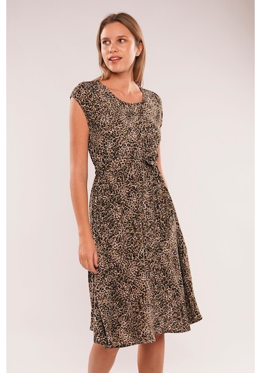 Gabria Kadın Gabria Desenli Elbise Leopar Çok Renkli