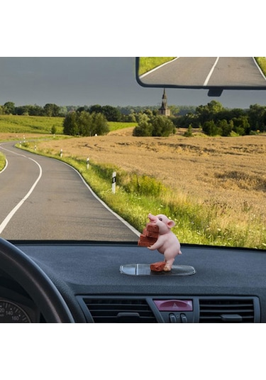 Homyl Minyatür Domuz Heykelcik Sevimli Ev Stil-a-8.5x5x10cm