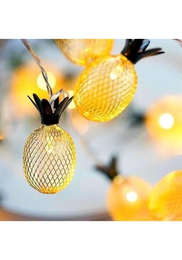 Buffer Dekoratif Pilli Pineapple Ananas Pilli Şerit Led Işık 1 Metre Renk
