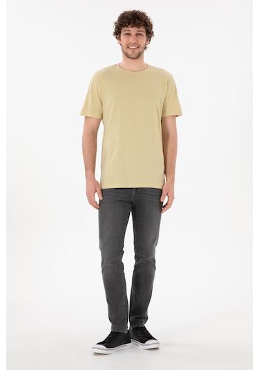 U.S. Polo Assn. Erkek Regular Fit Bisiklet Yaka Açık Haki Basic Tişört 50305985-VR183 U.S. Polo Assn. Erkek Regular Fit Bisiklet Yaka Açık Haki Basic Tişört 50305985-VR183