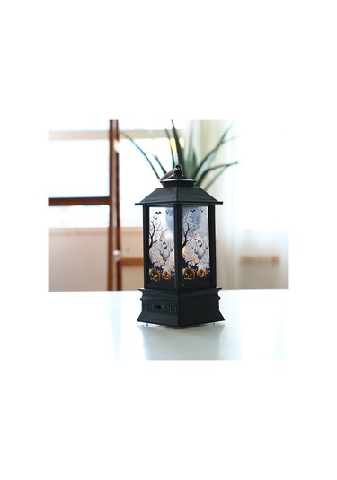 Youtek Korkunç Desenli Halloween Led Feneri, Cadı Ve Kafa Figürlü Dekoratif Aydınlatma, Ev Bahçe Partisi Dekoru, Pil İle Çalışır Diğer