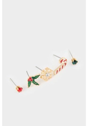 Defacto Kadın Yılbaşı Temalı 9lu Küpe F7411axnskr1 Diğer