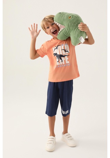 Roly Poly 3365 The Last Erkek Çocuk Kapri Takım Şeftalı