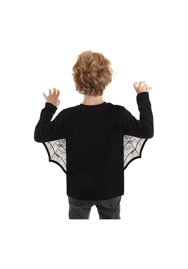 Denokids Halloween Cadılar Bayramı Erkek Çocuk Kostüm Siyah T-shirt