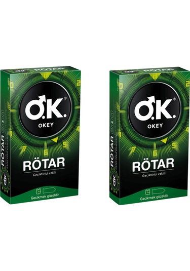 Okey Rötar Prezervatif 10'lu x 2