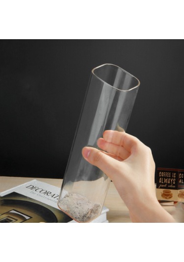 Kangvka Koku Çubukları İçin Cam Ashtray, Modern Ve Zarif Tasarım, Kuru Koku Tozu Toplama, 60x200mm Aksesuarlar Dahil Değil Şeffaf