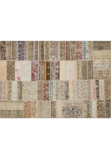 Ihtişamlı Ve Rengarenk Patchwork Halı 230x160 Cm 6337