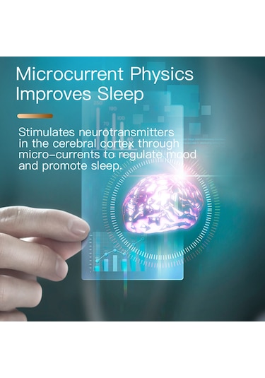Geeksen Mikro Akımlı Taşınabilir Uyku Terapisi Cihazı - Stres Ve Kaygı Giderici, 2 Modlu Mavi Model Mavi