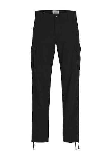 Jack & Jones Erkek Pamuklu Kargo Pantolon - Kane - 12258150 Siyah