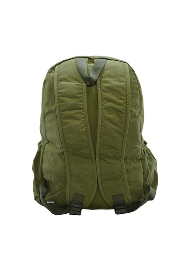 Klinkır Bayan Sırt Çantası Çok Cepli Yağmura Dayanıklı Hafif Kumaş Yeşil Renk Okul Çantası Yeşil