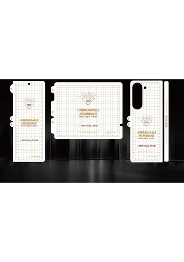 Kilifone - Samsung Uyumlu Galaxy Z Fold 5 - Ekran Koruyucu Ön Ve Arka Kasa Koruyucu Narr Tpu Koruma Jelatin