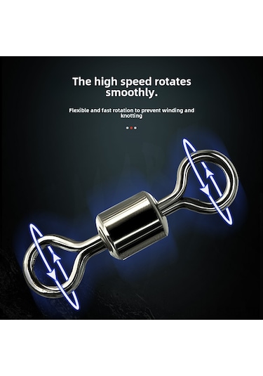 Springsun Deniz Ve Tatlı Su İçin 35 Adet Siyah Anti-sarmalama Olta Kamışı Uç Rehberi Seti - Dayanıklı Malzeme, Kolay Kullanım