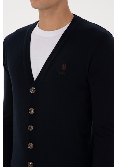 U.s. Polo Assn. Erkek Lacivert Hırka Triko 50313702-vr033 Lacivert