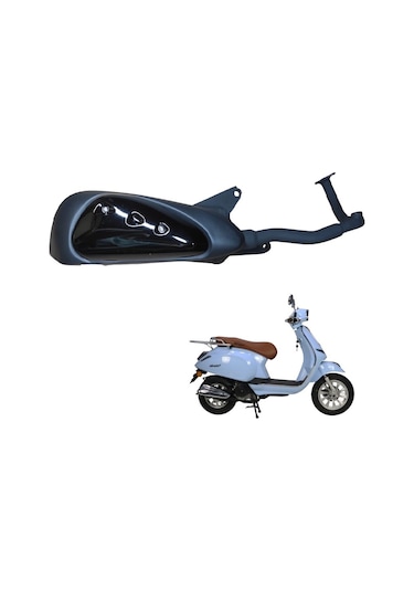 Revolt Rs4 - Egzoz Komple Siyah Renk Enjeksiyonlu Model