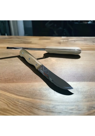Paslanmaz Çelik 27 Cm Ahşap Saplı Feng Feng Mutfak Doğrama Kesme Bıçağı Çok Amaçlı Tm6146