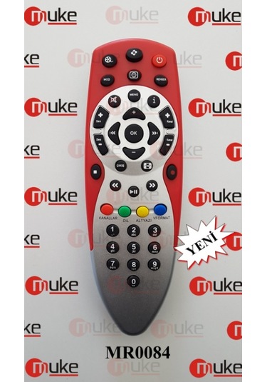 Muke MR0084 Digiturk Kırmızı Uydu Kumandası KR0084