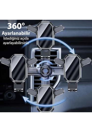 Ally Z1l Araç Içi Havalandirma Telefon Tutucu Siyah