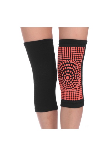 Yaozixa Siyah Nylon-spendeks Otomatik Isıtıcı Knee Pad Kısa Tip L Beden Siyah