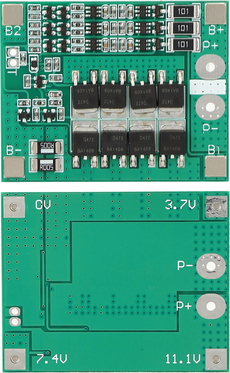 Tenfowee 12v 40a Lityum Pil Koruma Kartı 3 Seri, Dengeleme Özelliği, Hızlı Soğutma, Aşırı Şarj/kurutma/akım Koruması