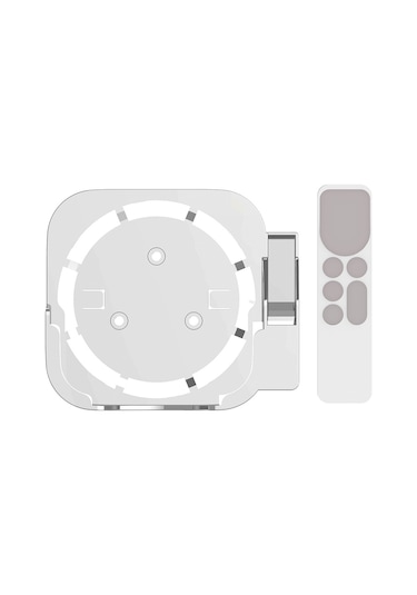 Cbtx iOS TV2 / 3/4/5/6 Uyumlu Duvara Monte Monitör Standı + Kumanda Kılıfı Beyaz