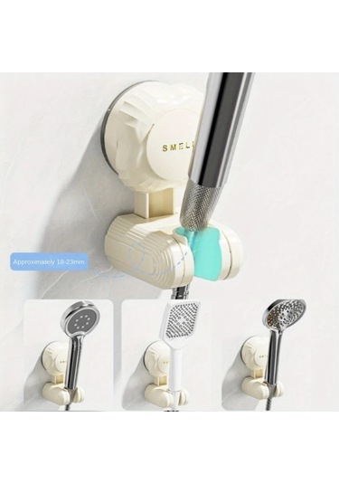 Chuangyinshop Pembe Deliksiz Duvara Monte Banyo Duş Başlığı Askısı Ayarlanabilir Pembe