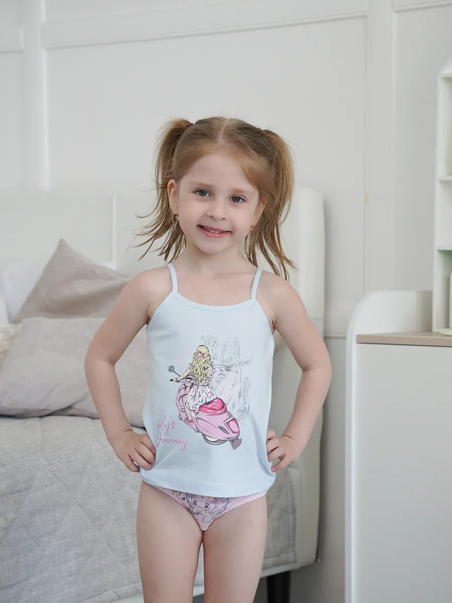 Donella Çocuk İç Çamaşırı Tank Top Seti 91354243 Beyaz