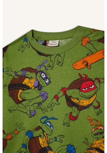 Defacto Erkek Çocuk Teenage Mutant Ninja Turtles:mutant Mayhem Pijama Takımı Uzun Kollu Üst Uzun Alt F3407a825augn75 Yeşil Defacto Erkek Çocuk Teenage Mutant Ninja Turtles:mutant Mayhem Pijama Takımı Uzun Kollu Üst Uzun Alt F3407a825augn75 Yeşil