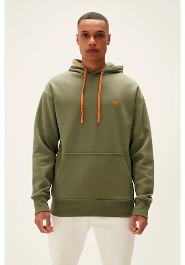 Bad Bear Blaze Erkek Haki Kapüşonlu Sweatshirt 220212037-THY Haki