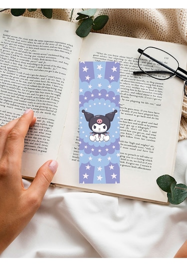 Sanrio Kuromi Anime Karışık Tasarım 10 Adet Kitap Ayraç Seti Pytk