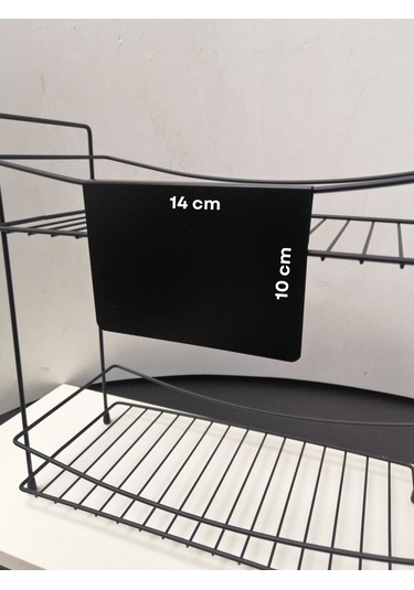 10 Adet Silinebilir Karatahta Siyah Etiket 14 x 10 CM Tel Raflar 8mm