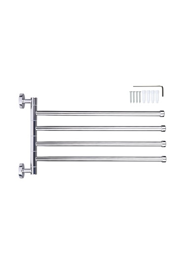 Geeroyoo Paslanmaz Çelik Döner Banyo Havlu Askısı - Duvar Çok Fonksiyonlu Diğer