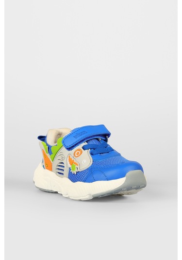 Vicco Tuna Baskılı Erkek Bebek Saks Mavi Spor Ayakkabı Saks Mavi