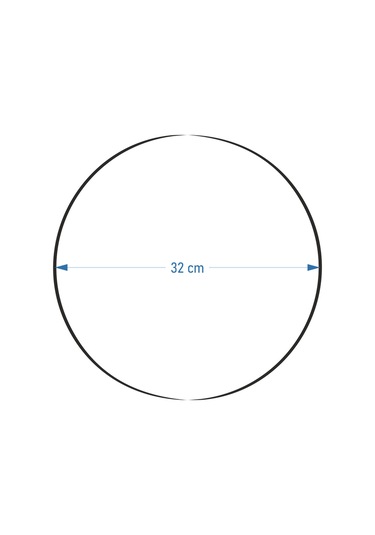 Vilinze Hasır Jüt İp Supla / Amerikan Servis - 32 Cm 2 Adet
