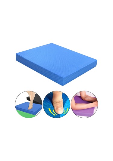 Suntek Denge Pedi Eğitmen Yoga Mat Köpük Esneme Stabilite Mavi Mavi