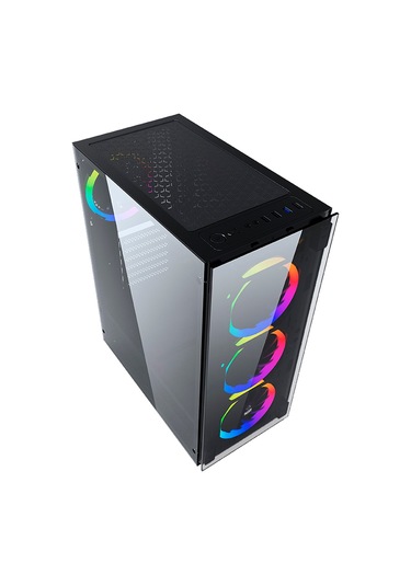 Gametech Ares Rainbow 4x120 MM Fanlı Oyuncu Bilgisayar Kasası
