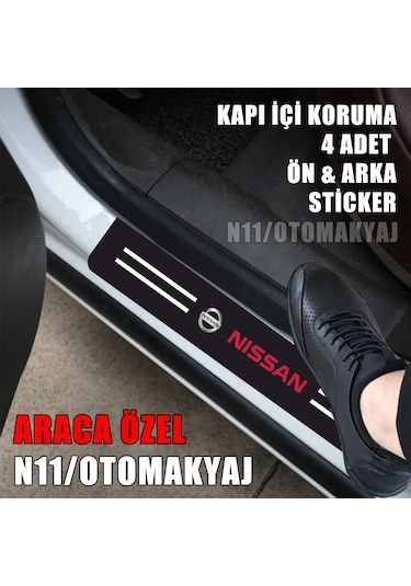 Nissan Kapı İç Koruma Ayaklık Sticker Markalı