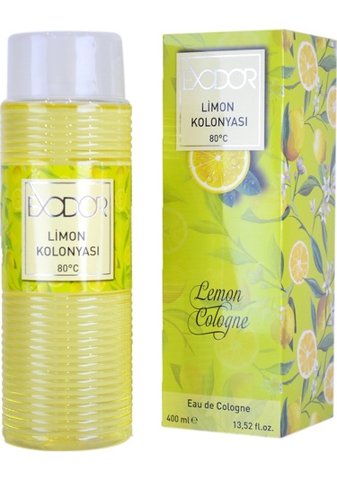 Exodor Klasik Limon Kolonyası 80 Derece Plastik Şişe 400 ML