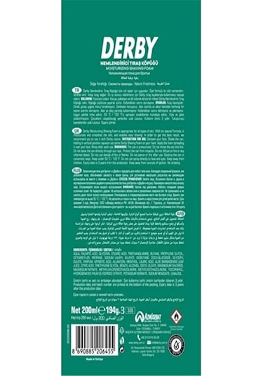 Tıraş Köpüğü Amber Kokusu 200 Ml 2 Adet