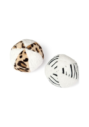 Karlie Peluş Desenli Köpek Oyun Topu 11 CM Çok Renkli