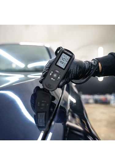 Ebitda Yüzey Kaplama Kalınlık Ölçer - Manyetik & Girdap Probi - Otomatik Hesaplama - Siyah Siyah
