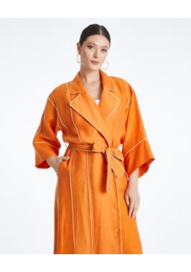 Kadın Biyeli Kap - Bağlama Kemer Detaylı - Modern Ve Şık - Günlük Ve Özel Günlerde Kullanım İçin Kap Orange Turuncu Kadın Biyeli Kap - Bağlama Kemer Detaylı - Modern Ve Şık - Günlük Ve Özel Günlerde Kullanım İçin Kap Orange Turuncu