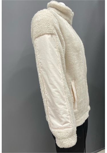 Erkek Ekru Rüzgar Geçirmez Welsoft Çift Cepli Kışlık Mont Ekru