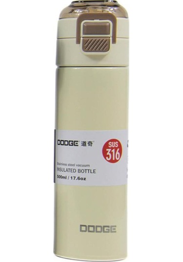 Dodge Çift Kullanımlı Kapak Çelik Matara 400 Ml. Ddg-db-24515-400 Krem Krem